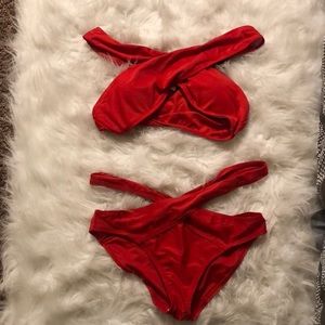 Deeper then the sea red bikini Large
